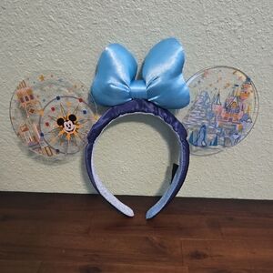 Mickey Mouse Ears Light Up Disneyland/California Adventure Headband with Bow